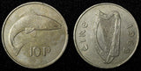 Ireland Republic Copper-Nickel 1969 10 Pence Salmon 1st Year KM# 23 (28 380)