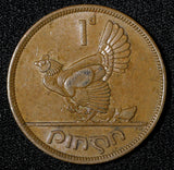 Ireland Republic Bronze 1942 1 Penny hen with chicks KM# 11 (28 854)