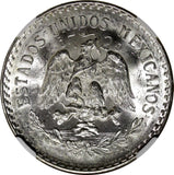 Mexico ESTADOS UNIDOS MEXICANOS Silver 1944 M 1 Peso NGC MS64 GEM BU KM# 455 (7)