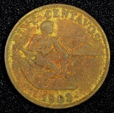 Philippines Brass 1963 5 Centavos KM# 187 (27 044)