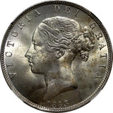 Great Britain Victoria Silver 1883 1/2 Crown NGC MS63 SCARCE KM# 756 (02)