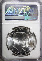 Norway Olav V Silver 1970 25 Kroner NGC MS66 Anniversary of Liberation KM#414(4)