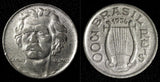 BRAZIL Carlos Gomes Copper-Nickel 1936 300 Reis KM# 538 (27 788)
