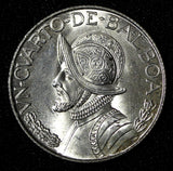 Panama Vasco Núñez de Balboa Silver (.900)  1962 1/4 Balboa GEM BU KM#11.2 (295)