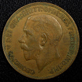 Great Britain George V (1910-1936) Bronze 1922 1 Penny KM# 810 (24 220)