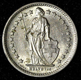 Switzerland 1969 B 1/2 Franc 1st Year Type  KM# 23a.1   (28 841)