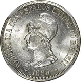 BRAZIL Silver 1889 500 Reis Liberty Head NGC MS64 1 Year Type KM# 494 (003)