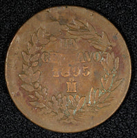 Mexico Copper 1895 Mo 1 Centavo Mexico City Mint KM# 391.6 (27 375)
