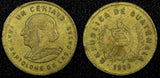 Guatemala Bartolome de las Casas Brass 1988 1 Centavo KM# 275.3  (24 466)