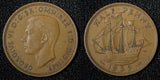 Great Britain George VI Bronze 1939 1/2 Penny  KM# 844 (28 914)