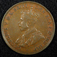 AUSTRALIA George V Bronze 1926 1/2 Penny KM# 22 (24 826)