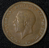 Great Britain George V Bronze 1936 1/2 Penny KM# 837 (28 888)