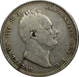 GREAT BRITAIN William IV Silver 1834 1 Shilling KM# 713 (24 159)