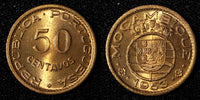 Mozambique Portuguese Colony Bronze 1953 50 Centavos UNC KM# 81 (27 670)