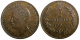 ITALY Vittorio Emanuele III Bronze 1903 R 2 Centesimi UNC KM# 38 (23 668)