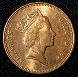 Great Britain Elizabeth II 1989 2 Pence UNC KM# 936  Random Pick (1 Coin)  (033)
