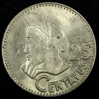 GUATEMALA Copper-Nickel 1978 25 Centavos KM# 278.1 (24 658)