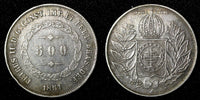 Brazil Pedro II (1831-1889) Silver 1851 500 Reis Mintage-94.695 KM# 458 (27 497)