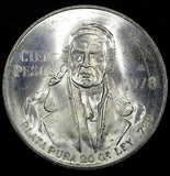 Mexico ESTADOS UNIDOS MEXICANOS Silver 1978 Mo 100 Pesos UNC 39mm KM# 483.2 (14)