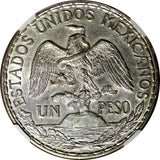 Mexico Silver 1913 Peso Caballito Type 39mm  NGC UNC DETAILS KM# 453 (33)