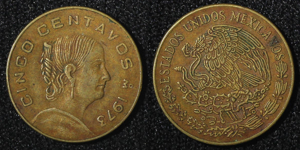 Mexico  1973 5 Centavos Josefa Ortiz de Domínguez KM# 427 (27 447)