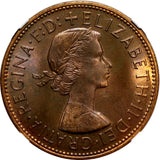 Great Britain 1966 1 Penny 35 Years NGC New York International Coin Show KM# 897