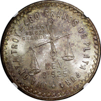 Mexico ESTADOS UNIDOS MEXICANOS Silver 1949 Mo 1 Onza NGC MS63 KM# M49a (24)