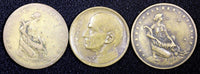 BRAZIL Aluminum-Bronze LOT OF 3 COINS 1924,1925,1938 1000 Reis KM# 525, 541 (8)