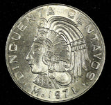Mexico ESTADOS UNIDOS MEXICANOS 1971 50 Centavos UNC KM# 452 (27 383)
