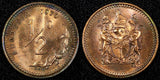 Rhodesia Bronze 1970 1/2 Cent NICE TONED KM# 9  (24 987)