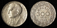 BRAZIL Copper-Nickel 1942 300 Reis Getúlio Dornelles Vargas WWII  KM# 546 (51)