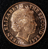 Jersey Elizabeth II 1998 2 Pence L'Hermitage UNC KM#104 RANDOM PICK (1 Coin) (2)