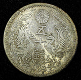 JAPAN Shōwa Silver Year 9 (1934)  50 Sen Nice Toned Y# 50 ( 27 245)