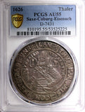 Germany SAXE-GOTHA J. Casimir &J. Ernst 1626  Thaler PCGS AU55 TOP GRADED KM#93
