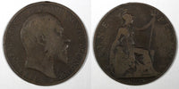 Great Britain Edward VII Bronze 1906 1 Penny KM# 794.2 (28 194)