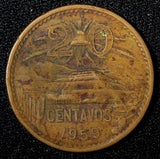 MEXICO  Bronze 1959 Mo 20 Centavos BETTER DATE KM# 440 (27 530)