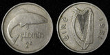 Ireland Republic 1951 Florin 2 Scilling Salmon 1st Year Type KM# 15a (28 956)