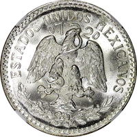 Mexico ESTADOS UNIDOS Silver 1944 M 50 Centavos NGC MS66 GEM BU KM# 447 (048)