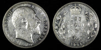 India-British Edward VII Silver 1904 Rupee Silver (.917) 30.6 mm KM# 508 (338)