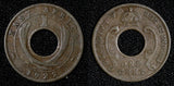 East Africa George V Bronze 1922 H 1 Cent  Heaton Mint KM# 22  (30 058)