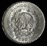 MEXICO Silver 1962 Mo Peso Jose Morelos 34.5 mm UNC KM#459 (30 042)