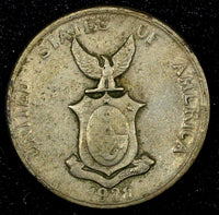 Philippines Copper-Nickel 1938 M 5 Centavos Manila Mint KM# 180 (26 732)