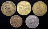 BRAZIL LOT OF 5 COINS 1924-1940 300 Reis,500 Reis, 20 Centavos  (24 812)