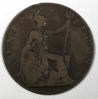 Great Britain Edward VII Bronze 1906 1 Penny KM# 794.2 (28 194)
