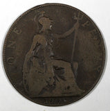Great Britain Edward VII Bronze 1906 1 Penny KM# 794.2 (28 194)