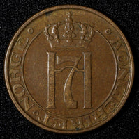 NORWAY Haakon VII Bronze 1941 5 Øre WWII Issue KM# 368 (27 618)