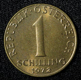 Austria Aluminum-Bronze 1972 1 Schilling UNC KM# 2886 (29 056)