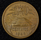 Mexico ESTADOS UNIDOS MEXICANOS Bronze 1944 20 Centavos  KM# 439 (27 586)