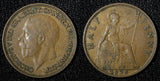 Great Britain George V Bronze 1926 1/2  Penny KM# 824 (28 903)