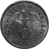 Germany-Third Reich Zinc 1941 A 1 Reichspfennig WWII PCGS MS64 KM# 97 (85)